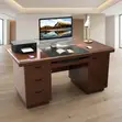 Mahogany Executive Desk with Drawer | 1200MM Brown - 2