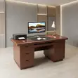 Mahogany Executive Desk with Drawer | 1200MM Brown - 3