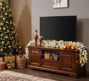 Garland ya Spruce Iliyopambwa na theluji (2.7M)