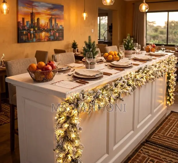 2.7M Classic Snowy Pinecone Pre-Lit Holiday Garland - 1
