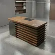 Executive Working Desk | 140cm Golden Modern Table - 2