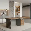 Executive Working Desk | 140cm Golden Modern Table - 5