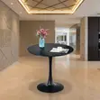 Meza ya Kahawa ya Mviringo ya Marumaru - Ofisi ya Nyumbani / Chumba cha Kusomea - 4