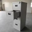 4-Drawer Metallic Storage Locker - Nyeupe - 2