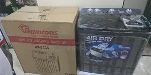 Black Ramtons 10kg Top Load Twin Tub Washing Machine