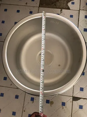 Brimix Sink ya Jikoni ya Chuma cha Pua Mviringo (40x40cm)