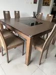 8 Seater Dining Table with Chairs - 1