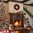 Pre-Lit Classic Pinecone & Red Berry Christmas Garland - 2