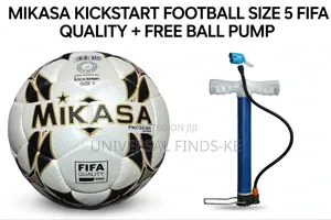 Mpira wa Kandanda wa Mikasa Ukubwa wa 5 na Pampu ya Hewa na Pini Bure