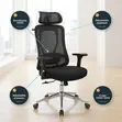 Ergonomic Office Chair with Adjustable Knob - 2