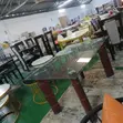 Home Palace Brown Glass Top Dining Set (6 Seater) - 5