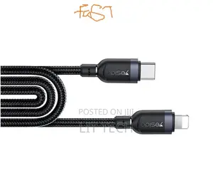 YESIDO CA193 Braided USB-C to Lightning Cable (3m, 27W)