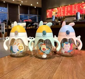 350ml Kids Water Bottle with Straw - HK