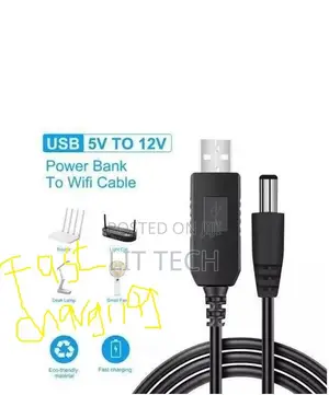 Kebo ya USB hadi DC kwa Router ya WiFi