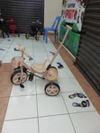 Kids Tricycle with Parent Push Handle & Dual Baskets - 1