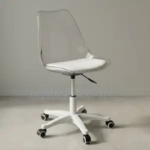 Kiti cha Chakula cha Ofisi chenye Ergonomic | Nyeupe ya Kisasa