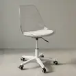 Kiti cha Chakula cha Ofisi chenye Ergonomic | Nyeupe ya Kisasa - 1