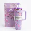 Stanley Quencher H2.0 FlowState Tumbler - Floral Purple - 2