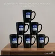 Set of 6 Luminarc New Morning Black Cups - 1
