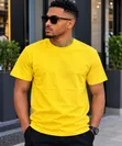 T-Shirt za Pamba Safi Plain (Size M-2XL) - 5