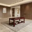 Executive Design Coffee Table Mbao za Mahogany - 5