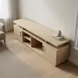 1.8m Wooden TV Stand with Shelves - 1