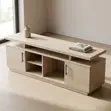 1.8m Wooden TV Stand with Shelves - 5