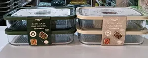 1200ml Borosilicate Glass Baking Containers