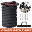 Fitness Pro Battle Ropes with Sheath and Anchor - 4