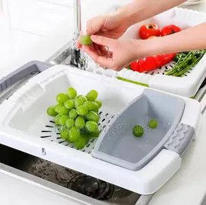 3-in-1 Multifunctional Over-the-Sink Kitchen Cutting Board
