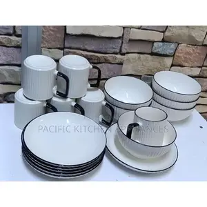 Elegance White 24-Piece Japanese Dinner Set