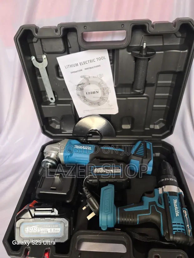 Makita Cordless Combo Drill & Grinder Kit - 1