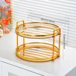 Luxury 2-Tier Round Serving & Storage Tray - 1