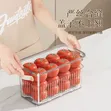 Stackable Acrylic Fridge Organizers with Wheels - 4
