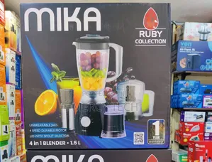 Mika 4-in-1 Blender With Grinder & Chopper (MBLR304B)
