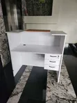 Modern Black Office Reception Desk - 2