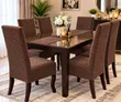 Egyptian Plush Jacquard Dining Chair Seat Covers (6 pcs) - 2