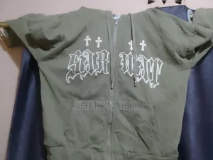 Hoodie ya Shein Kijani Iliyotumika Ubora