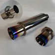 Polished Stainless Steel Exhaust Muffler Resonator - 1
