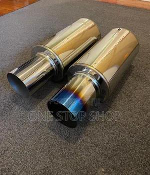 Heat Treated Classic Metalic Chrome Burnt Blue Finish Exhaust