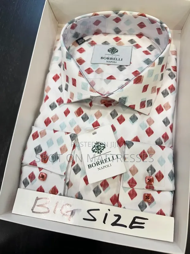 Varicoloured Pure Cotton Casual Shirts for Men (Big Sizes) - 1