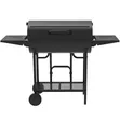 Double-Sided Charcoal Barrel BBQ Grill - 1