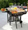 Double-Sided Charcoal Barrel BBQ Grill - 3