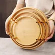 3pc Bamboo Decor & Serving Trays with Gold Handles - 2
