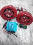 Hoperay 3.5-Inch Motorcycle Speaker System with Bluetooth, FM, and App Control - 2