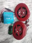 Hoperay 3.5-Inch Motorcycle Speaker System with Bluetooth, FM, and App Control - 3