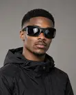 Matte Black Sports Sunglasses - Midnight - 1
