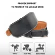 Mkanda wa Ngozi wa Premium kwa Weightlifting - 4 Inch - 1