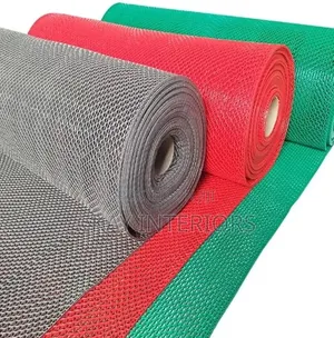 1.2m Upana Perforated PVC Anti-Slip Mats (Nyekundu, Kijani, Kijivu)