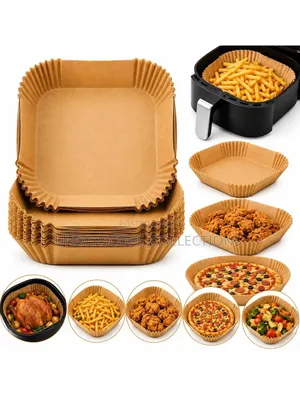 50 Pcs Round Airfryer Liners (200mm)